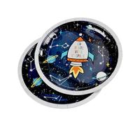 Homéa, Juego de 6 platos de cartón D23Cm Espacio