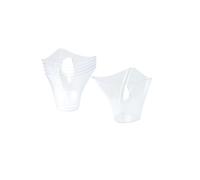 Homéa, - Juego de 6 vasos de plástico reutilizables, 150 ml, transparente