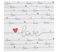 Homea, New Love - Juego de 20 servilletas de papel (33 x 33 cm), diseño de New Love