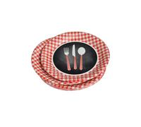 Homéa, Set De 10 Platos De Cartón D18Cm Menú Del Día