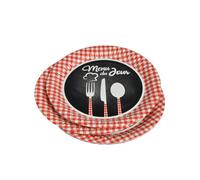 Homéa, Set De 10 Platos De Cartón D23Cm Menú Del Día