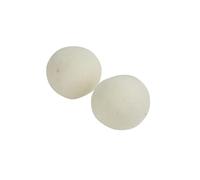Homea, Set de 2 Bolas de Secado de Lana 7 cm Reutilizables, Color Blanco