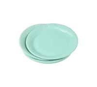 Homéa, Set De 20 Platos De Cartón D18Cm Vitamina Salvia