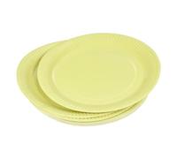 Homéa, Set de 20 Platos De Cartón D23Cm Vitamina Tilo