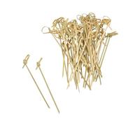 Homea, Set de 50 Picas Aperitivo Hebillas De Bambú 12Cm