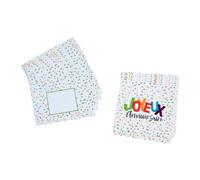 Homéa, Set De 6 Invitaciones+Sobres De Cumpleaños De Papel Happy Confetis