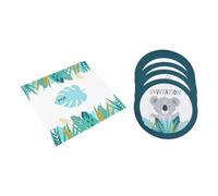 Homéa, Set De 6 Invitaciones+Sobres De Cumpleaños De Papel Koala