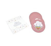 Homéa, Set De 6 Invitaciones+Sobres De Cumpleaños De Papel Rainbow