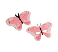 Homéa, Set De 6 Máscaras Mariposa De Cartón H18Cm Princesa Naturaleza