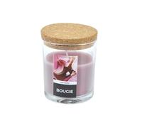 Homea, Vela de cristal con tapa Liege D7 x 8,7 cm Esencial Perfume Orquídea