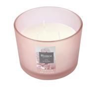 Homea, Vela Verrine 3 mechas D11 x 8 cm Esencial Perfume Cerezo en Fluers