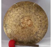 HomeAdri 20 pulgadas Om Wind Gong Meditación Chakra Musicoterapia Yoga Hecho en Nepal