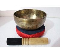 HomeAdri Cuenco tibetano de Nepal, plexo solar, chakra, nota E, tía, martillado a mano, tibetano, meditación, cuenco tibetano, 7 pulgadas, cuenco antiguo para yoga