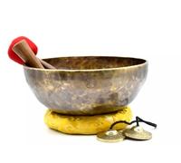 HomeAdri Cuenco tibetano tibetano de 13 pulgadas para meditación, yoga y regalo, hecho a mano