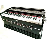 HomeAdri Harmonium- 3 1/4 octava, doble fuelle, 42 teclas, 9 tapones, bajo - lengüeta macho con cubierta/armonio indio/armonio profesional/armónico hecho a mano
