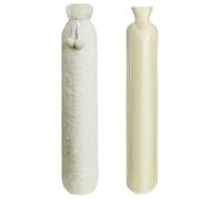 Homealexa 2L Botella de Agua Caliente Grande Larga con Funda - Bolsa Suave del Reino Unido para Cuello y Hombros, 73 x 14cm - Botella Extra Larga para Niños