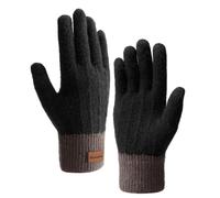 Homealexa Guantes Termicos para Mujer y Hombre, Guantes Tactiles Invierno para Esquiar, Montar Guantes para Frio (Negro)