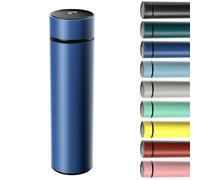 Homealexa Taza de Viaje, Frasco de Vacío 500ML, Termo Taza de Acero Inoxidable, Travel Mug Térmica de Doble Pared con LED Pantalla Táctil (Azul oscuro)