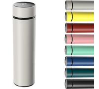 Homealexa Termo Taza de Viaje con Pantalla LED Táctil, 500ML Taza Térmica de Acero Inoxidable Doble Pared, Botella Aislada a Prueba de Fugas para Oficina, Escuela, Exterior