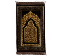homeart Alfombra de oración musulmana, alfombra de oración islámica fina de felpa suave, Janamaz, Sajada, alfombra de oración, regalo islámico para hombres y mujeres, regalo de Ramadán Eid Hajj,