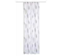 HOMEbasics 41462 Paolo - Pañuelo de Cinta Fruncida, Transparente, Estampado | (Piedra, 225 x 140 cm)