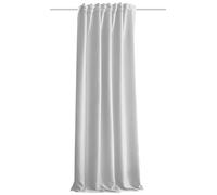 HOMEbasics | Cortina acústica Uni | ACUSTICO | protección contra el Ruido, el Calor, el frío y Las Corrientes de Aire + oscurecimiento | Blanco/Gris Claro | 245 x 135 cm