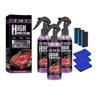 Homebbc 3 in 1 High Protection Quick Car Coating Spray,Nano Car Scratch Repair Spray,Quick Coat Car Wax Polish Spray for Cars,Waterless Wash,Long-Lasting Protection (3Pcs)
