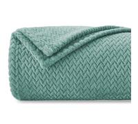 Homebliss Mantas para Sofa 150 x 200 cm,Manta Polar Franela Extra Suave,100% Microfibra Flannel Blanket,Multiusos Plaid para Cama,Cubrecama,Cubresofá,Verde Agua
