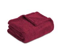 Homebliss Mantas para Sofa, Manta Polar Franela Extra Suave, Multiusos Plaid para Cama cubresofá, 100% Microfibra Flannel Blanket,para Toda Estación (Burdeos,130 x 150 cm)