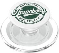 Homebody Antisocial Mariposa Vintage Antisocial Introvertido PopSockets PopGrip para MagSafe