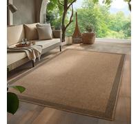 HomebyHome Alfombra para Interior y Exterior - Robusta, Resistente a la Intemperie y fácil de Limpiar, con Efecto de Yute Natural, Ideal para salón, Cocina, terraza, jardín y balcón, 160x230 cm