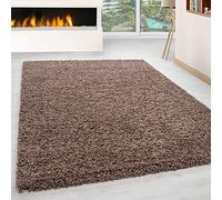 HomebyHome Alfombra Salon Peludo de Pelo Largo Moca 100x200 cm - Alfombras de Habitacion Sala de Estar Modernas Suave y Esponjoso - Alfombras Dormitorio Moqueta Cocina Corredor