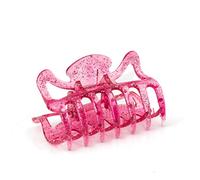 Homecinema24 pelo garra grande CA 9 cm de largo en color rosa brillante) con diseo Glitter - Fabricado en Alemania - welovebeads