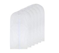 HomeClean Bolsa de Ropa Transparente Bolsa de Traje Largo de 60 x 100cm Bolsas para Ropa a Prueba de Polilla de Polvo Cubierta de Polvo con Cremallera Transpirable para Ropa de Baile Paquete de 6