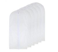 HomeClean Bolsa de Ropa Transparente Bolsa de Traje Largo de 60 x 120cm Bolsas para Ropa a Prueba de Polilla de Polvo Cubierta de Polvo con Cremallera Transpirable para Ropa de Baile Paquete de 6