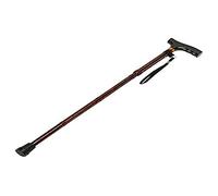 Homecraft 091114875, Bastón Plegable, Nuez (Walnut), 33-37"