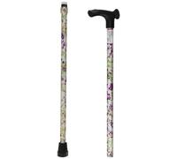 Homecraft - Bastón para diestros (empuñadura ergonómica, no es plegable), diseño floral