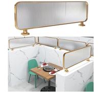 HOMEd s Partit Sn | Divisor comercial con metal e | Divisor de altura de cabina Slish para oficina, hotel, restaurante, encimera (100 x 30 cm)