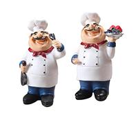 HomeDecTime 2 Piezas Figuras de Cocinero Chef Chuchería De Decoración para Oficina