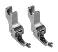 HOMEDEK 2 prensatelas con guía estrecha, pies industriales para máquina de coser pespunte, cremallera, pie universal duradero, CR1/16NS (0,2)