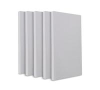 HOMEDI Pack 5 X Plancha de Goma Espuma de Poliuretano de Alta Densidad HR - (100x200x1cm) - Ideal para Tapizar, Sofás, Colchones y Relleno de Cojines - Color Gris