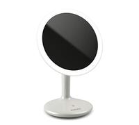 HoMedics Beauty Touch and Glow - ESPEJO LED regulable y recargable, complemento óptimo para tocador y baño, iluminación para aplicaciones de maquillaje, aumento 5x