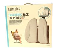 HoMedics Cojín de Respaldo Funda + Calor: mejore la Postura Mientras está Sentado con un Calor Suave y Gradual