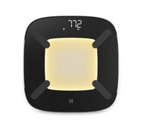 Homedics glo Body Analyser Básculas - Báscula de baño con luz con sensor de movimiento, Base de plástico 100% reciclado, Pantalla digital de precisión, Opciones de lbs/kgs/st, Vidrio templado
