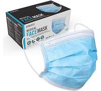 Homedics Mascarillas Médicas Desechables - Pack 50 unidades - 3 Capas Transpirables con Elástico para Los Oídos - Mascarillas IIR homologadas CE