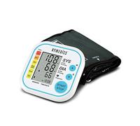 HoMedics Monitor automático de presión arterial del brazo: medición simple de dos botones y pantalla fácil de leer con detección irregular de latidos cardíacos y sello de fecha/hora