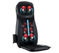 Homedics Silla de Masajes Shiatsu de Espalda con Calor Profundo - Silla de Masajes con 3 Programas para Cuello, Hombros y Espalda, Varios Ajustes de Vibración y Opción de Aceites Esenciales