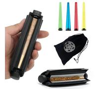 Homefantasy 110mm Metal Cigarrillos Máquina,Smoke Máquina para Liar, 4 Piezas Fundas para el Transporte de Cigarrillos,Máquina para Liar Cigarrillos, con bolsa negra.,Transportar Regalo Ideal Hombre