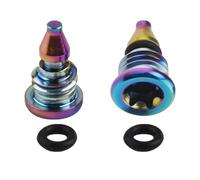 Homefantasy 2 Piezas Pernos de AleacióN de Titanio,Tornillos de Purga de Bicicleta,para Tanque de Combustible, Tornillo de Agujero de Llenado,para MT2 MT4 MT5 MT7 MT8