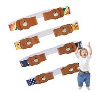 Homefantasy 4 Piezas Cinturones Elástica para Niños,Cinturones Elásticos Sin Hebilla,Ajustable Invisible Estiramiento Cinturones,para Niños para Niños de 3~12,Pantalones de Mezclilla,Vestido
